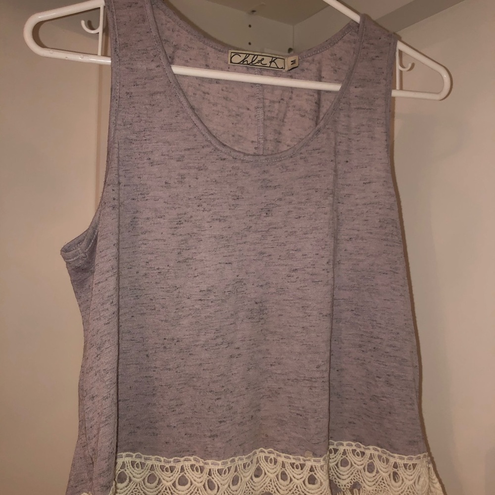 Chloe K Purple tank top